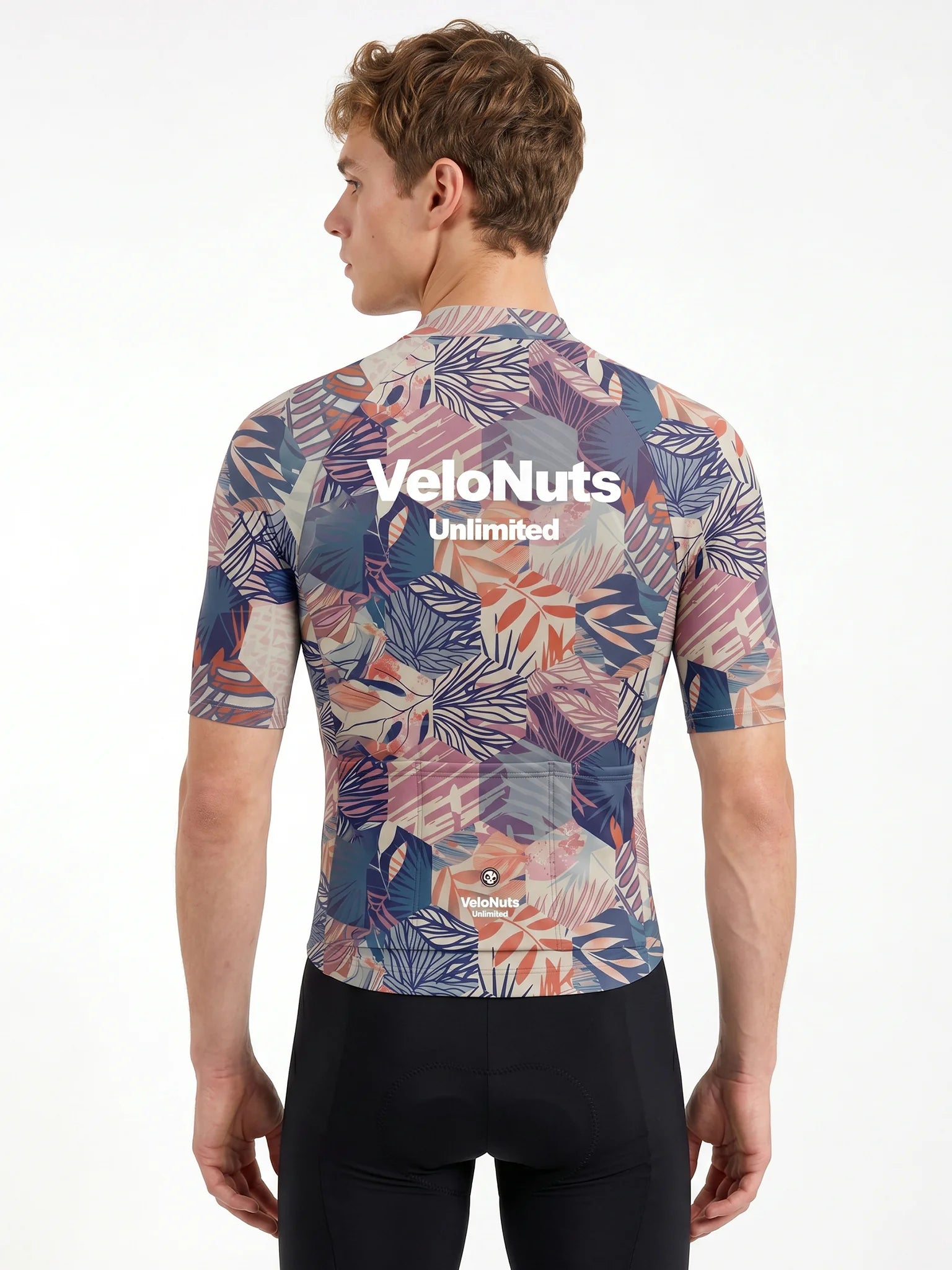 Men's Cycling Jersey-Botanical Mosaic