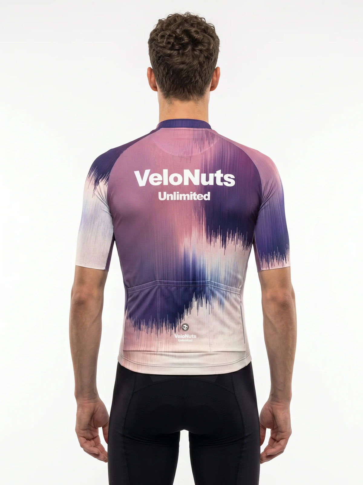 Men's Cycling Jersey-Chromatic Brush Gradient