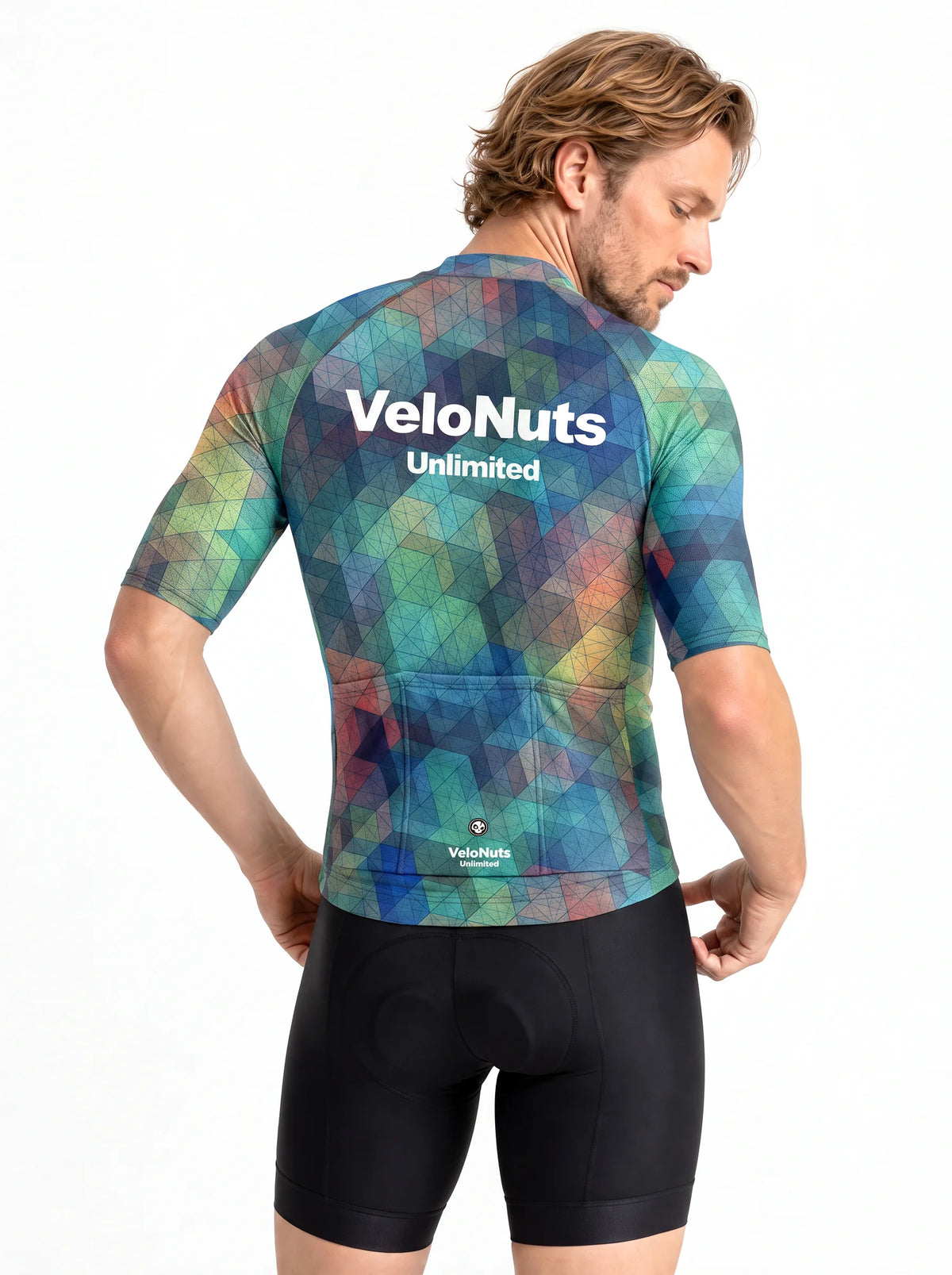 Men's Cycling Jersey-Crystal Mesh