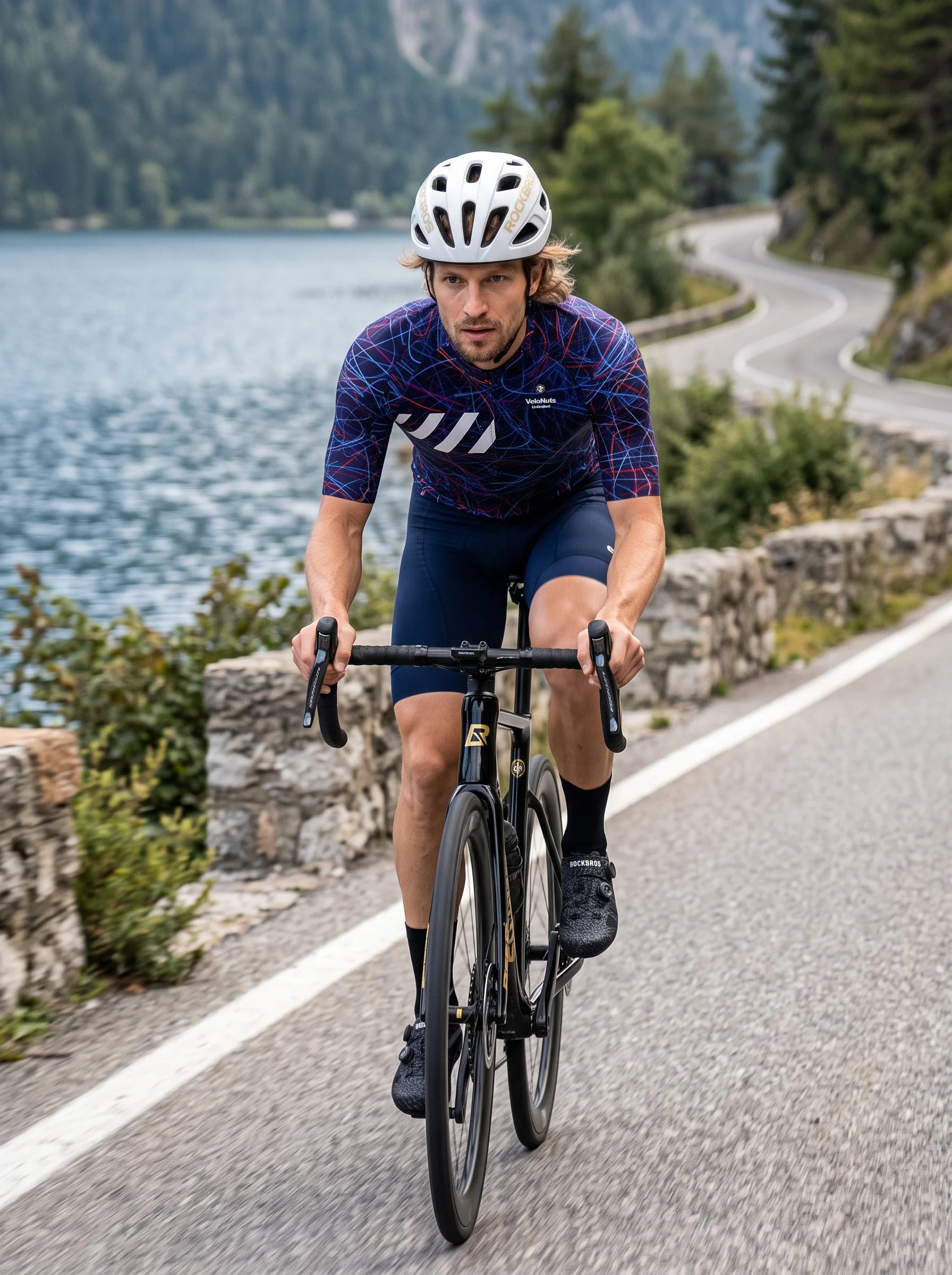 Men's Cycling Jersey-Electric Tangle
