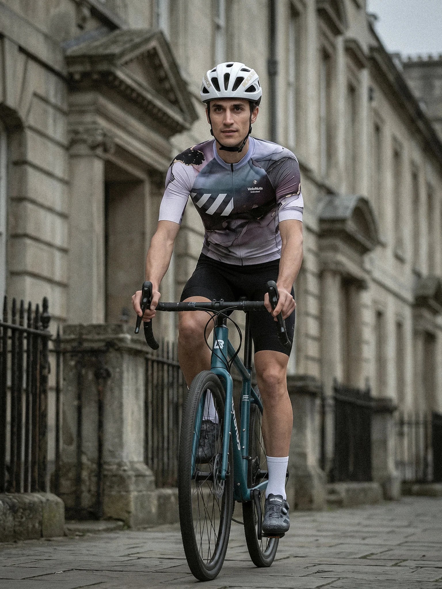 Men's Cycling Jersey-Celestial Marble Texture