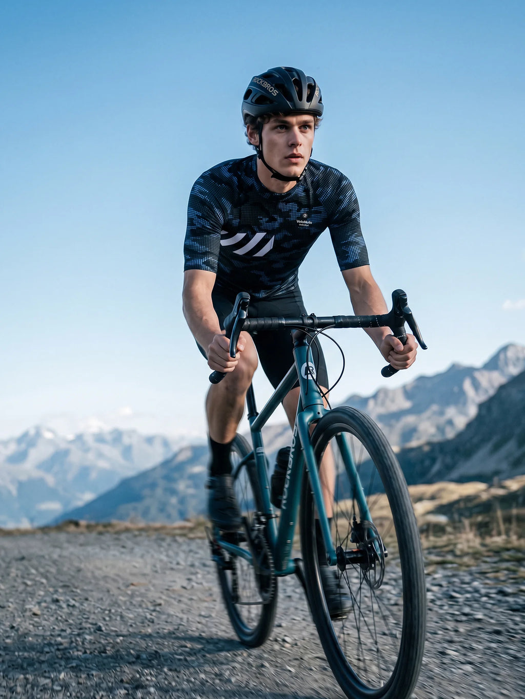 Men's Cycling Jersey-Midnight Dot Matrix
