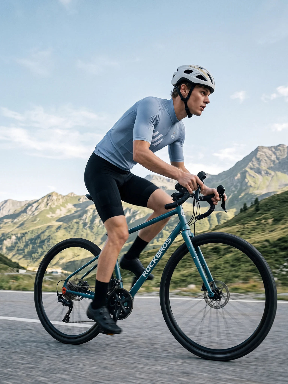 Men's Cycling Jersey-Glacier Mist