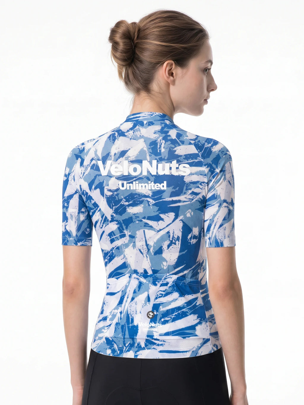 Women's Cycling Jersey-Arctic Fragment Texture