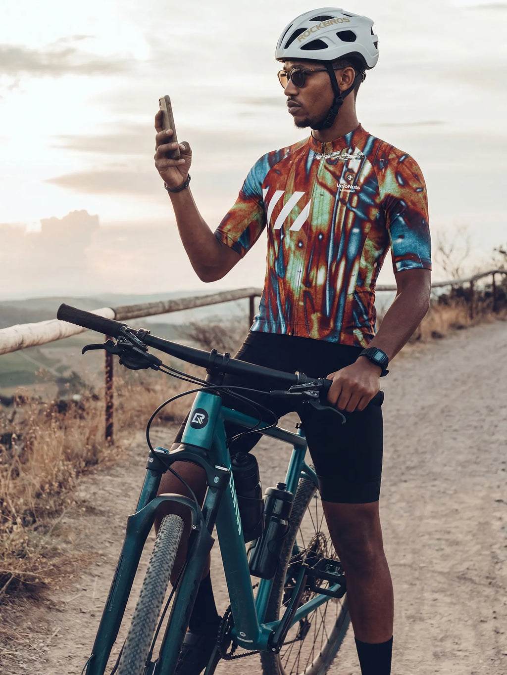 Men's Cycling Jersey-Rust Vein