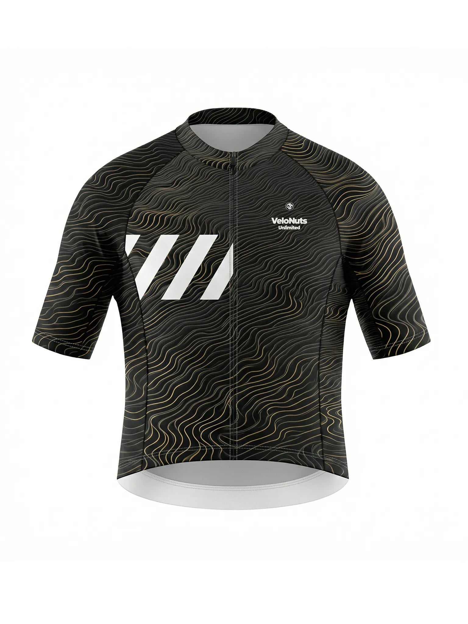 Men's Cycling Jersey-Gilded Waves
