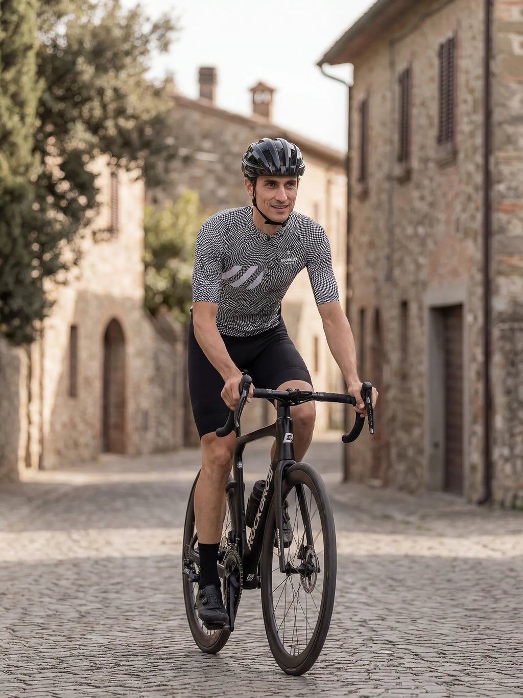 Herren-Radtrikot – Optisches Karomuster