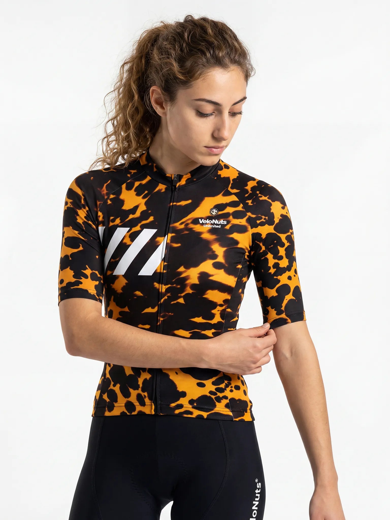 Damen-Radtrikot – Bernsteinfarbene Schildkröte