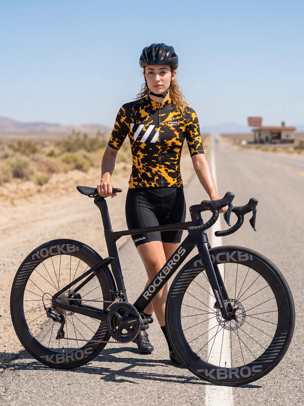 Damen-Radtrikot – Bernsteinfarbene Schildkröte