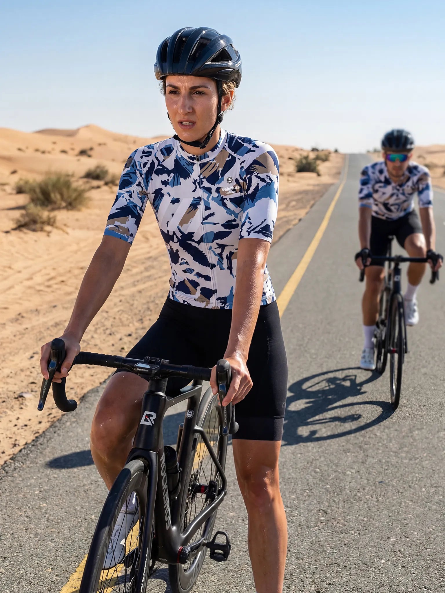 Women's Cycling Jersey-Brush Leaf Camo