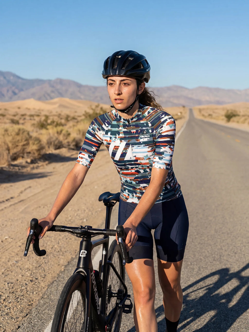 Damen-Radtrikot Fragment Camo