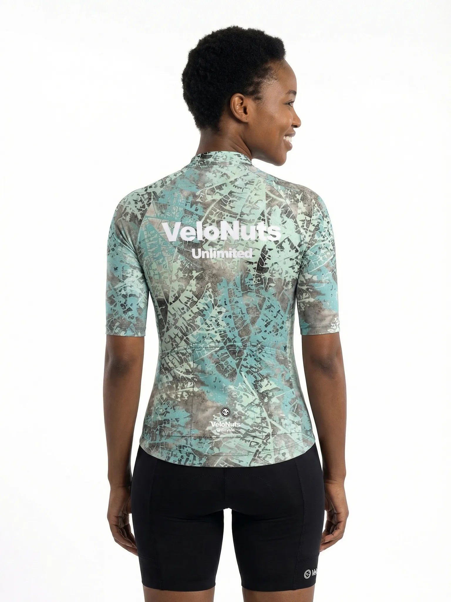 Damen-Radtrikot – Frost-Kratzer-Tarnmuster