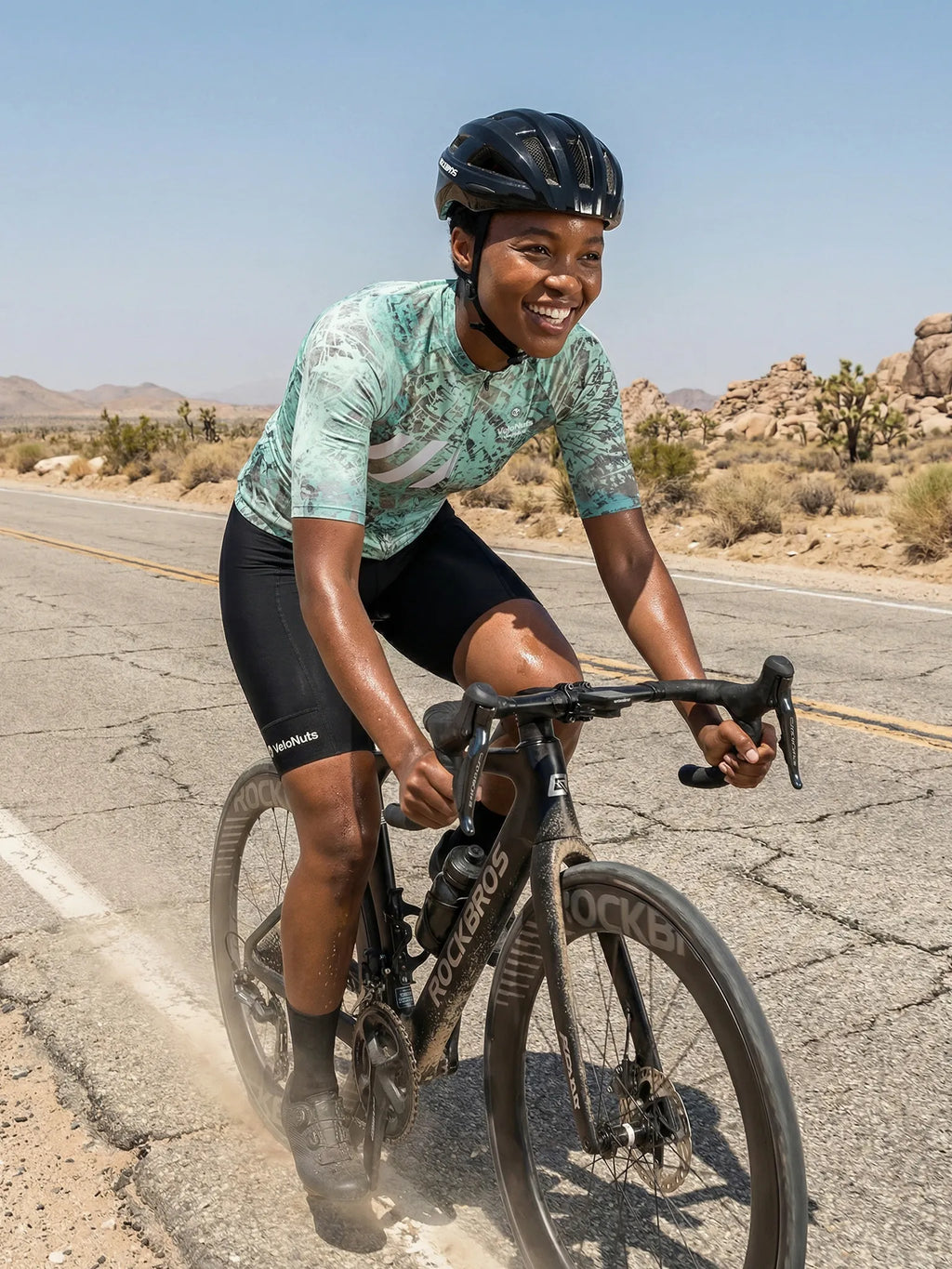 Damen-Radtrikot – Frost-Kratzer-Tarnmuster