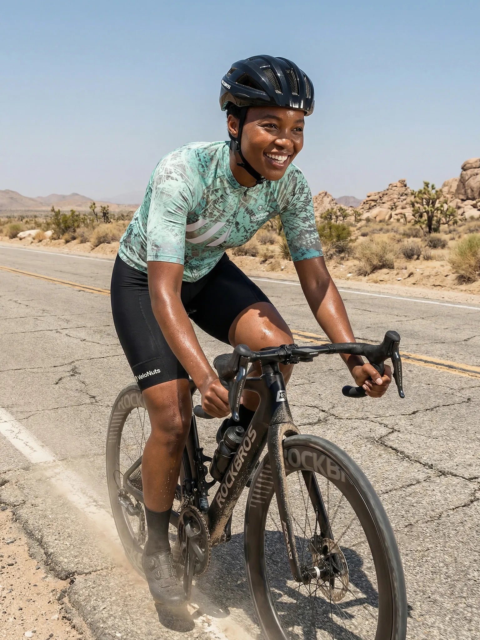 Damen-Radtrikot – Frost-Kratzer-Tarnmuster