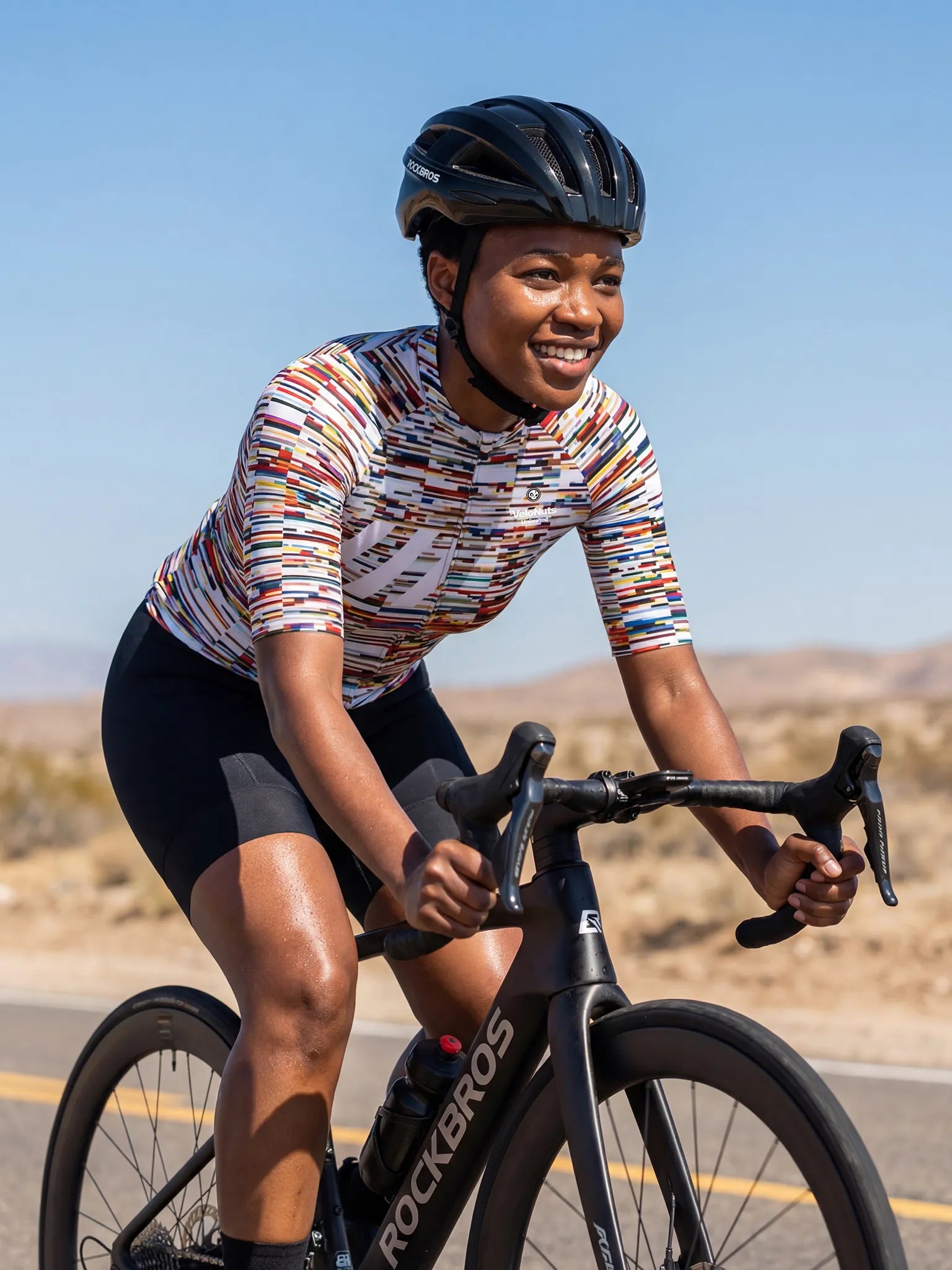 Damen-Radtrikot – Glitch Scan