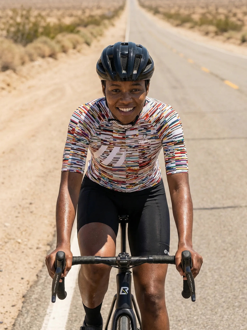 Damen-Radtrikot – Glitch Scan