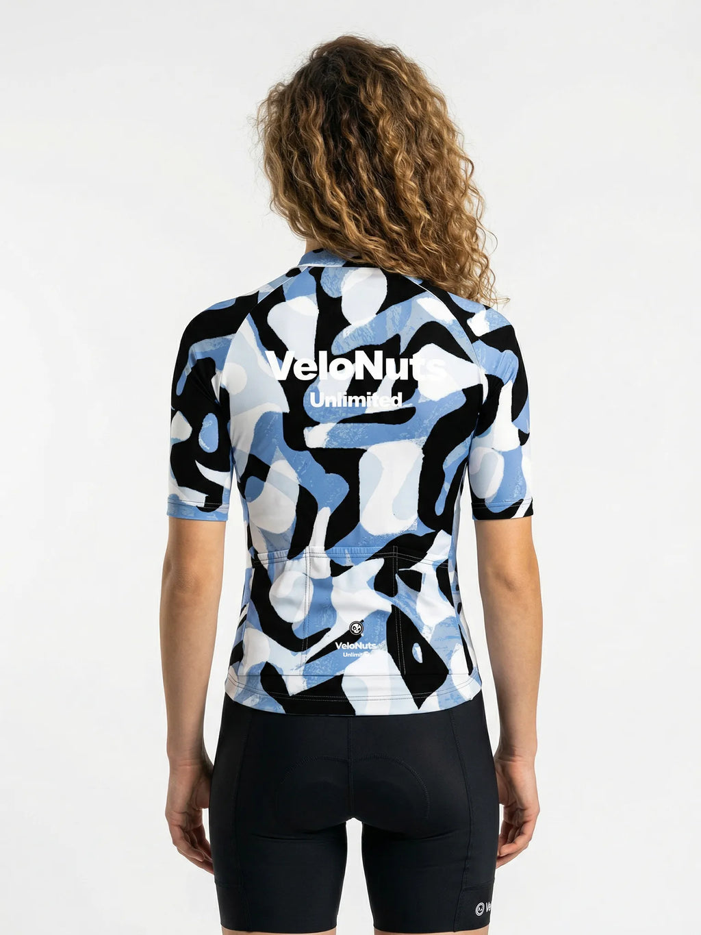Women's Cycling Jersey-Ink Blob Camo