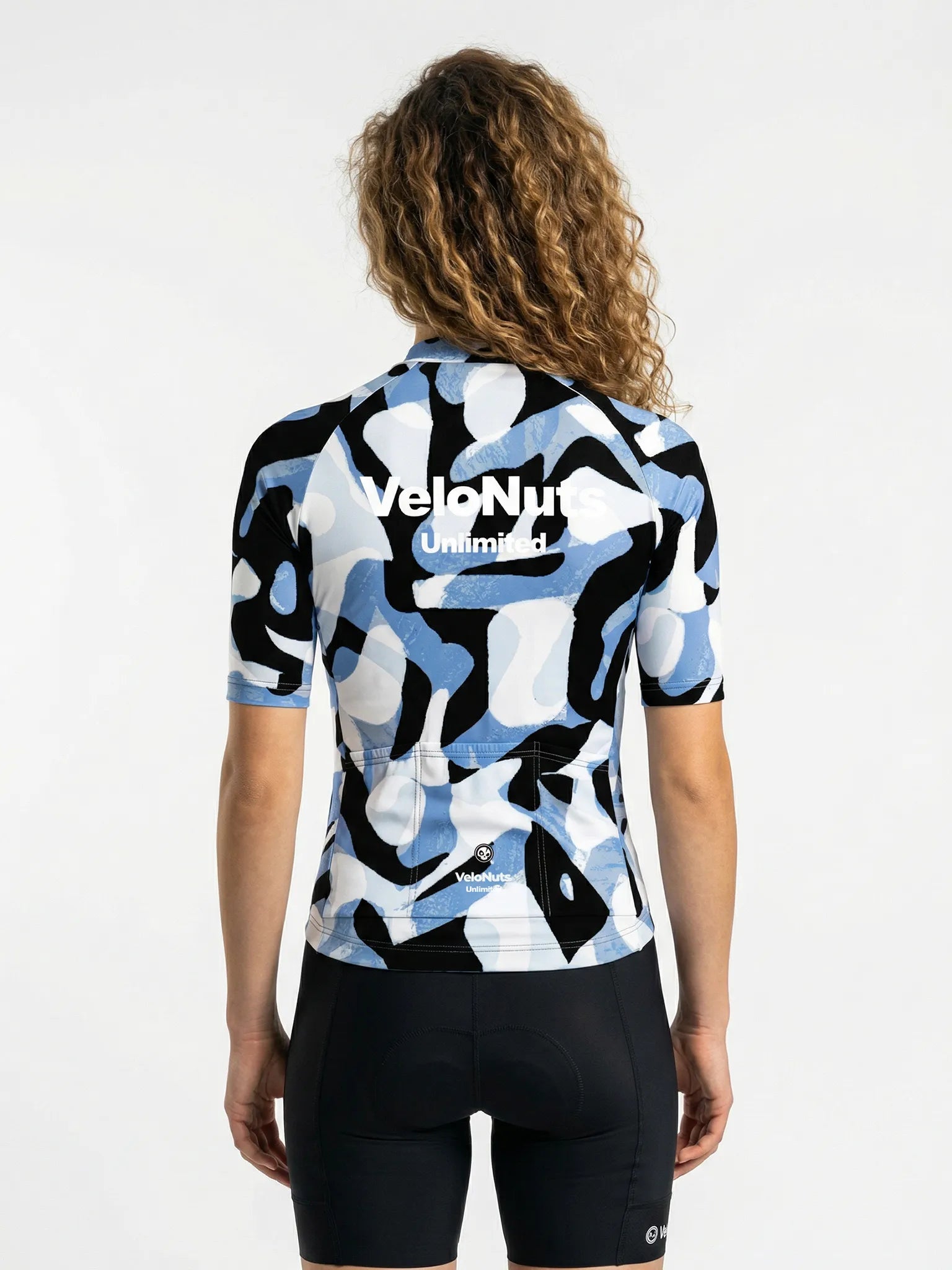 Women's Cycling Jersey-Ink Blob Camo