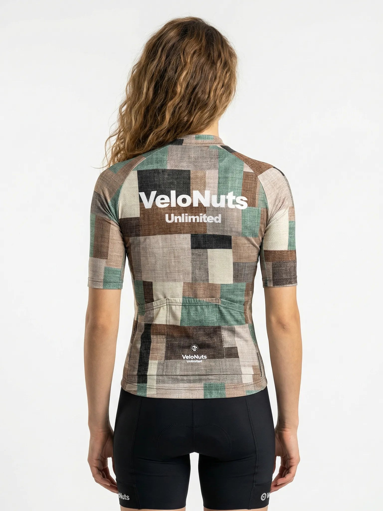 Women's Cycling Jersey-Linen Patchwork