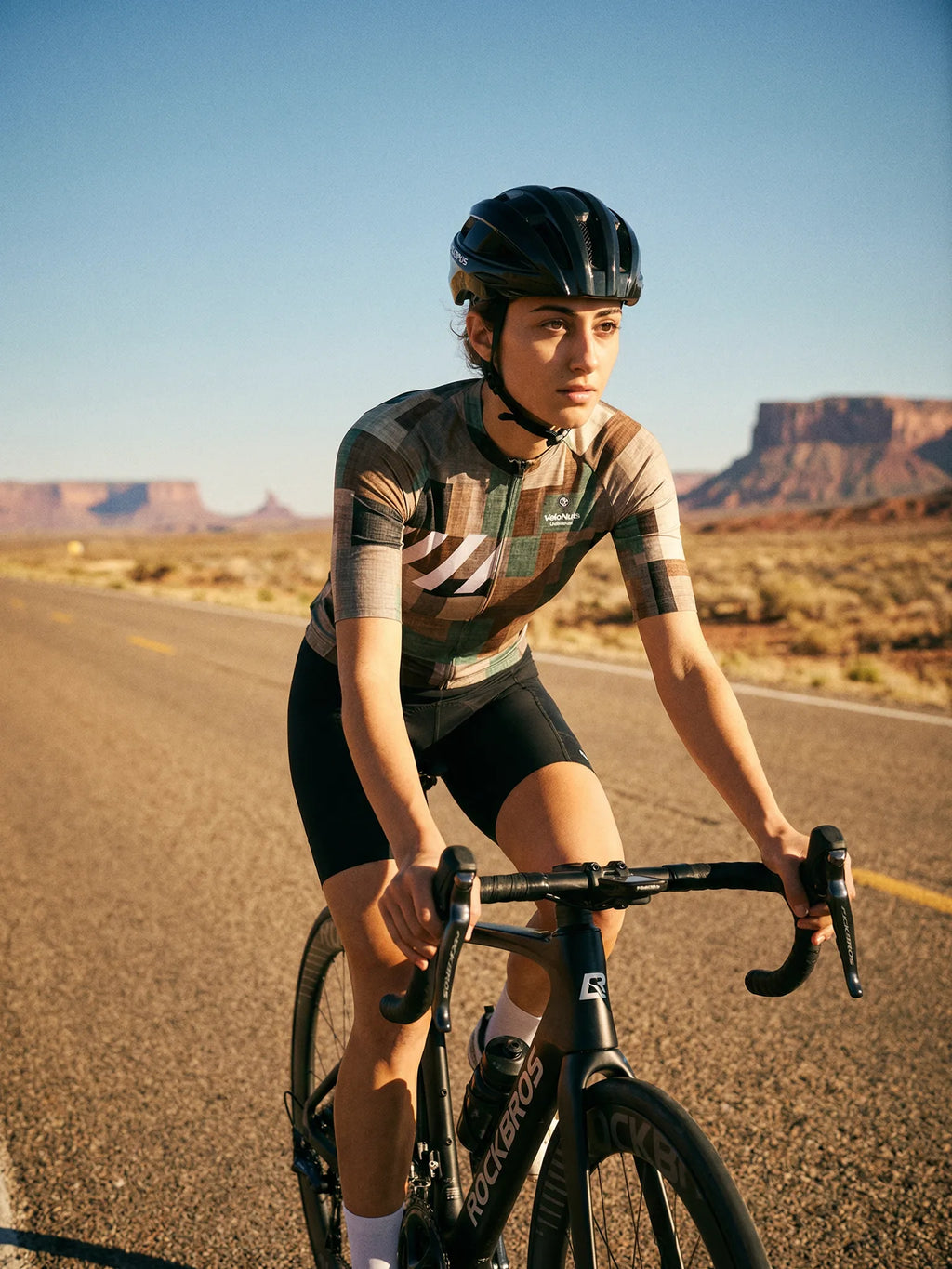Women's Cycling Jersey-Linen Patchwork
