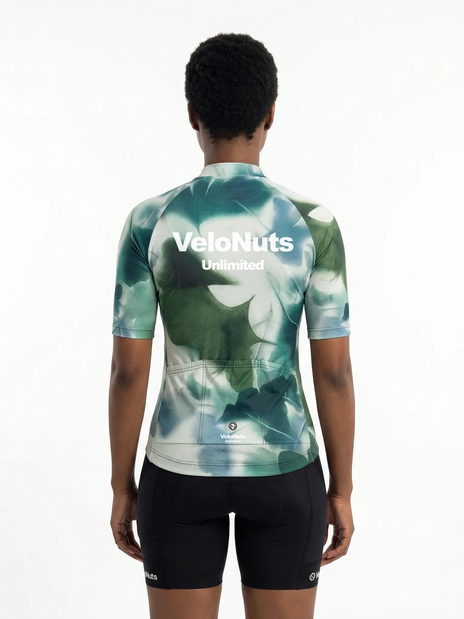 Women's Cycling Jersey-Mist Leaf Canopy