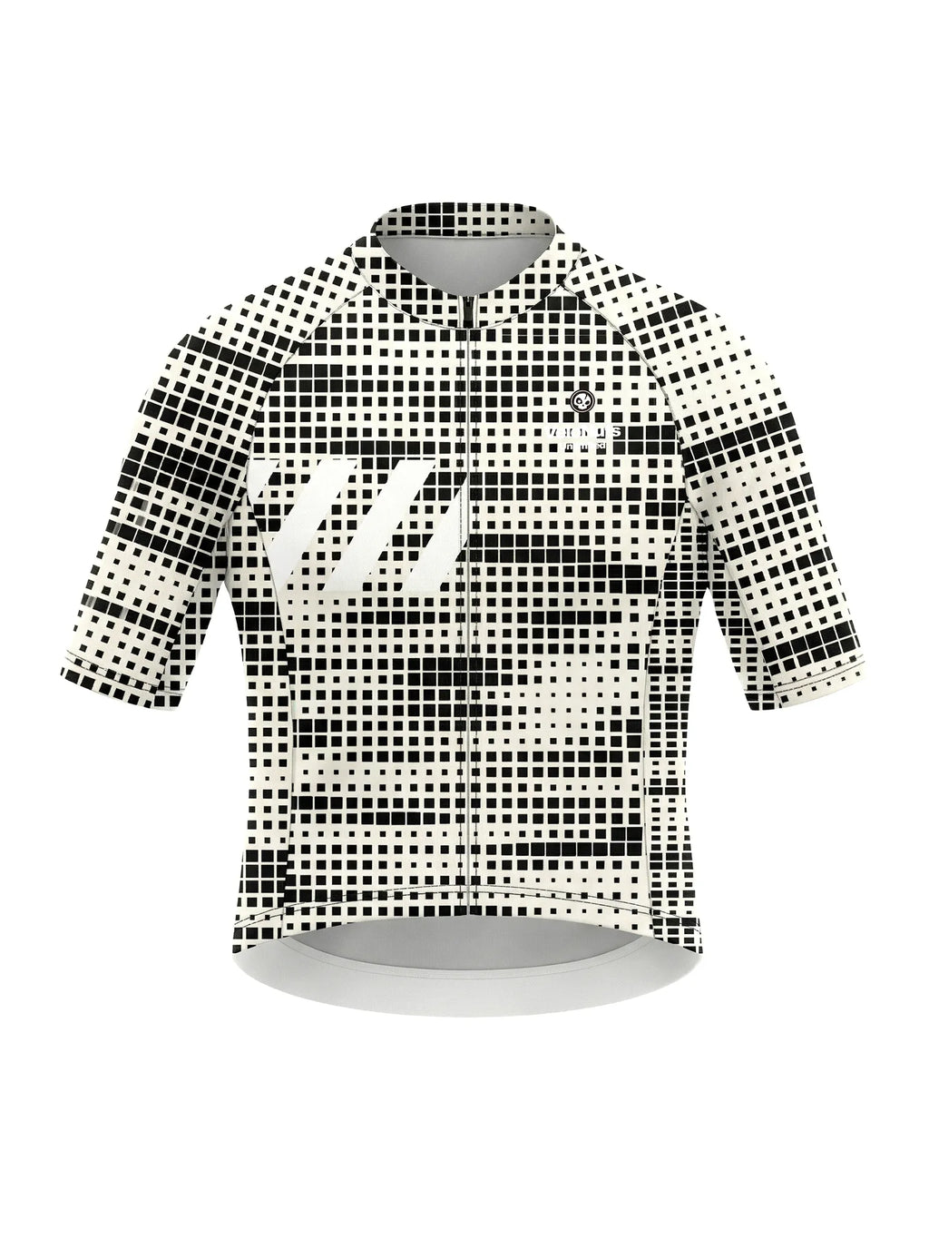Radtrikot für Damen – Mono Pixel Grid