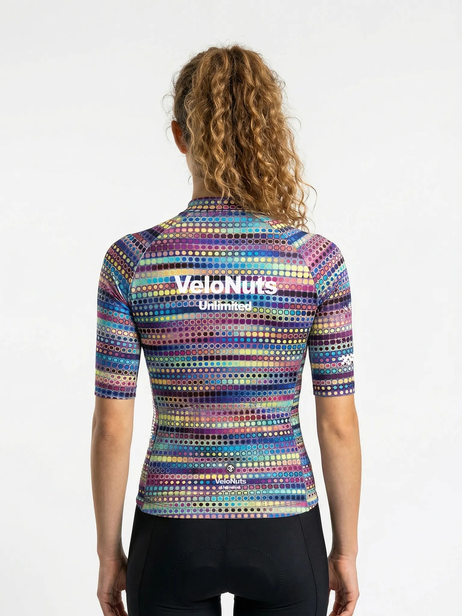Women's Cycling Jersey-Neon Dotwave