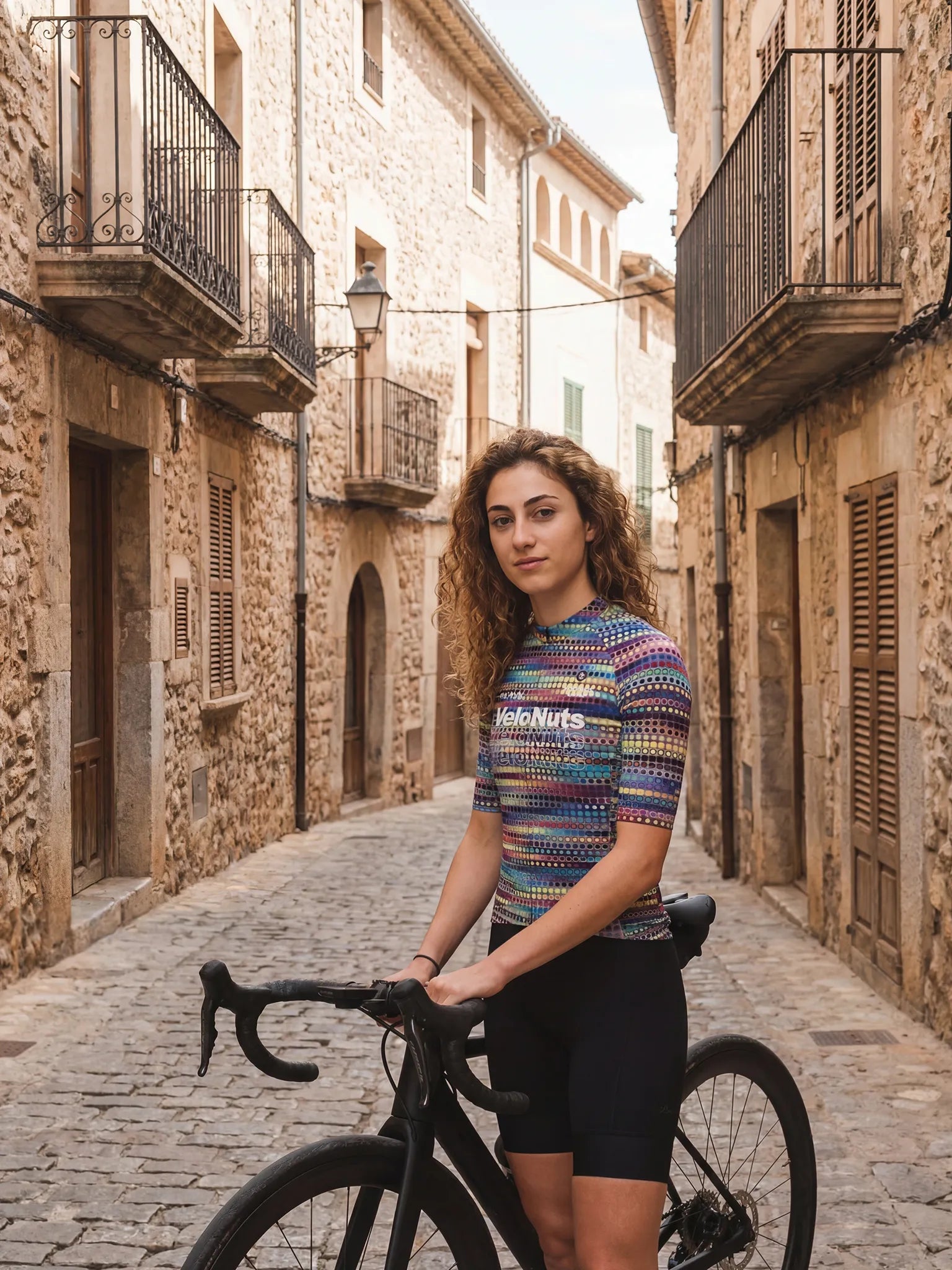 Women's Cycling Jersey-Neon Dotwave