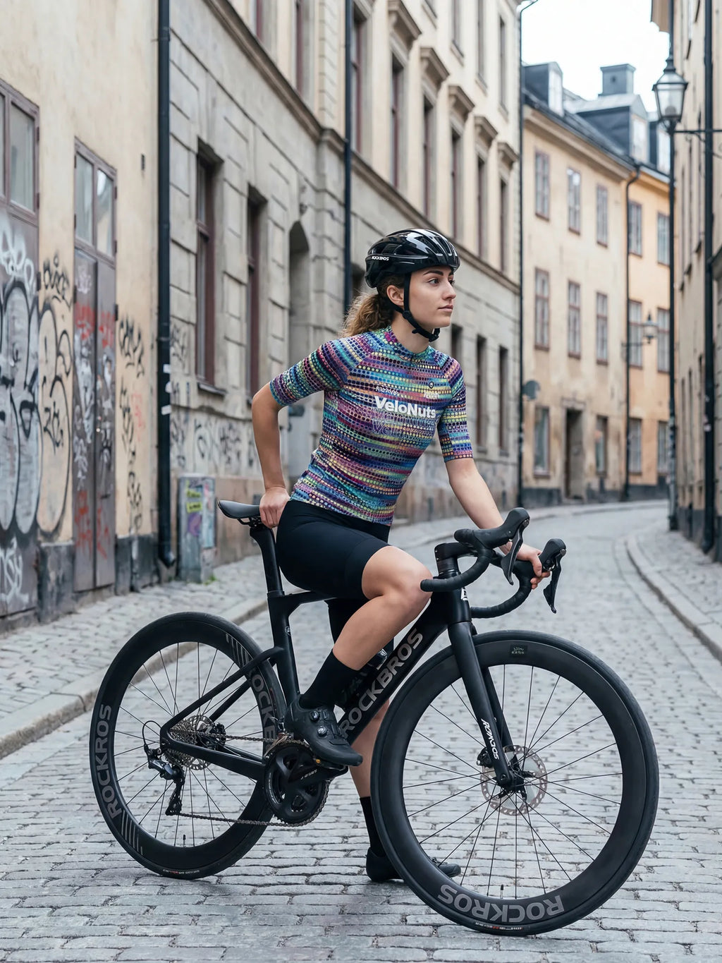 Women's Cycling Jersey-Neon Dotwave