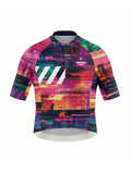 Fahrradtrikot Damen-Neon Glitch