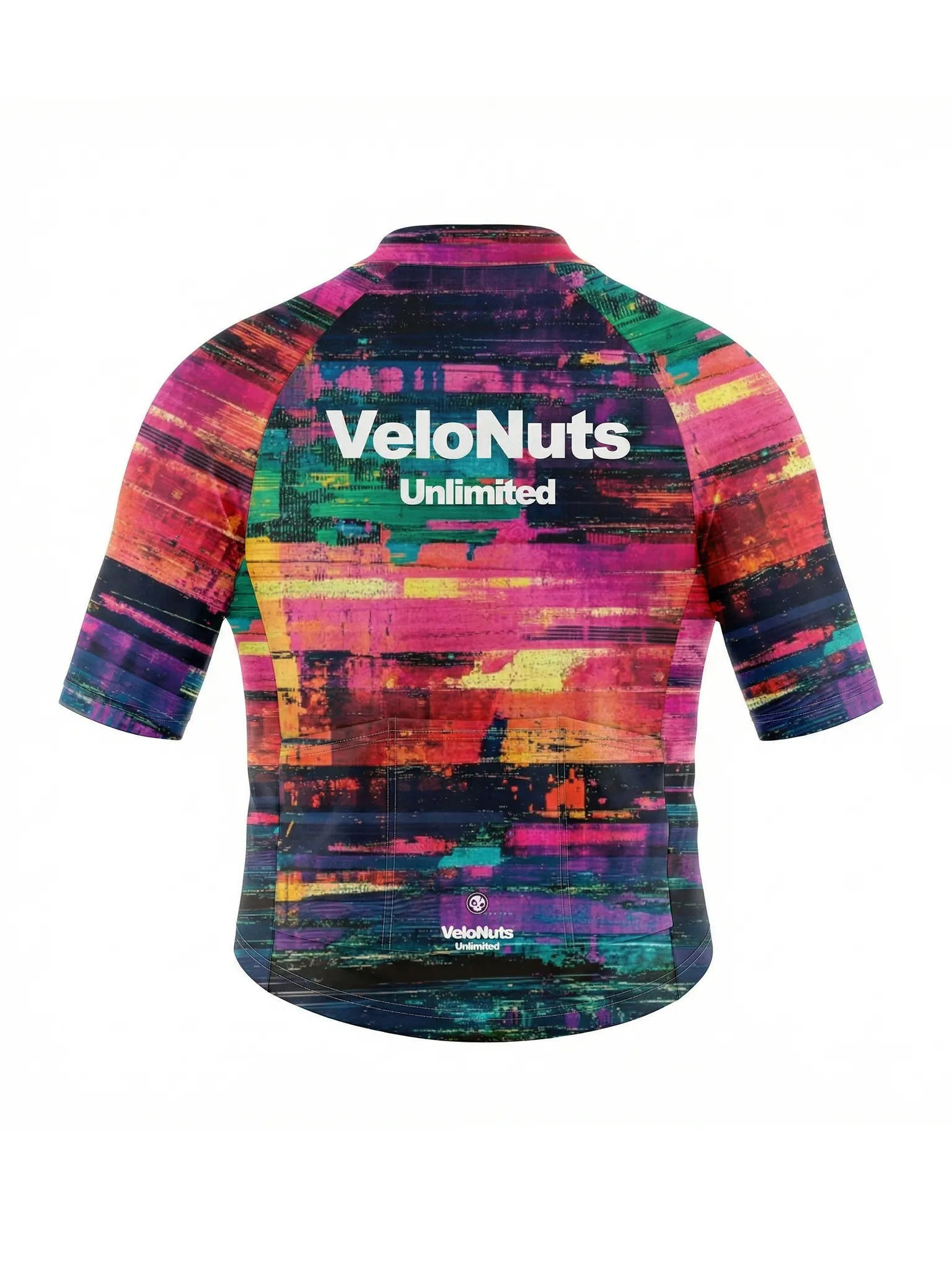 Fahrradtrikot Damen-Neon Glitch