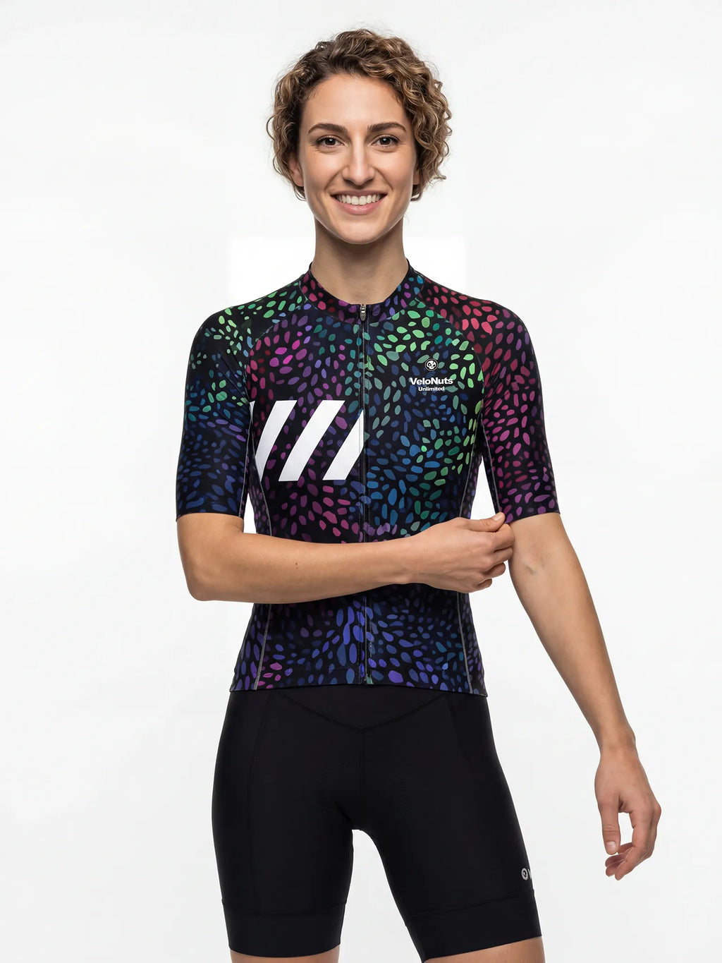 Fahrradtrikot für Damen – Neon Seed Burst