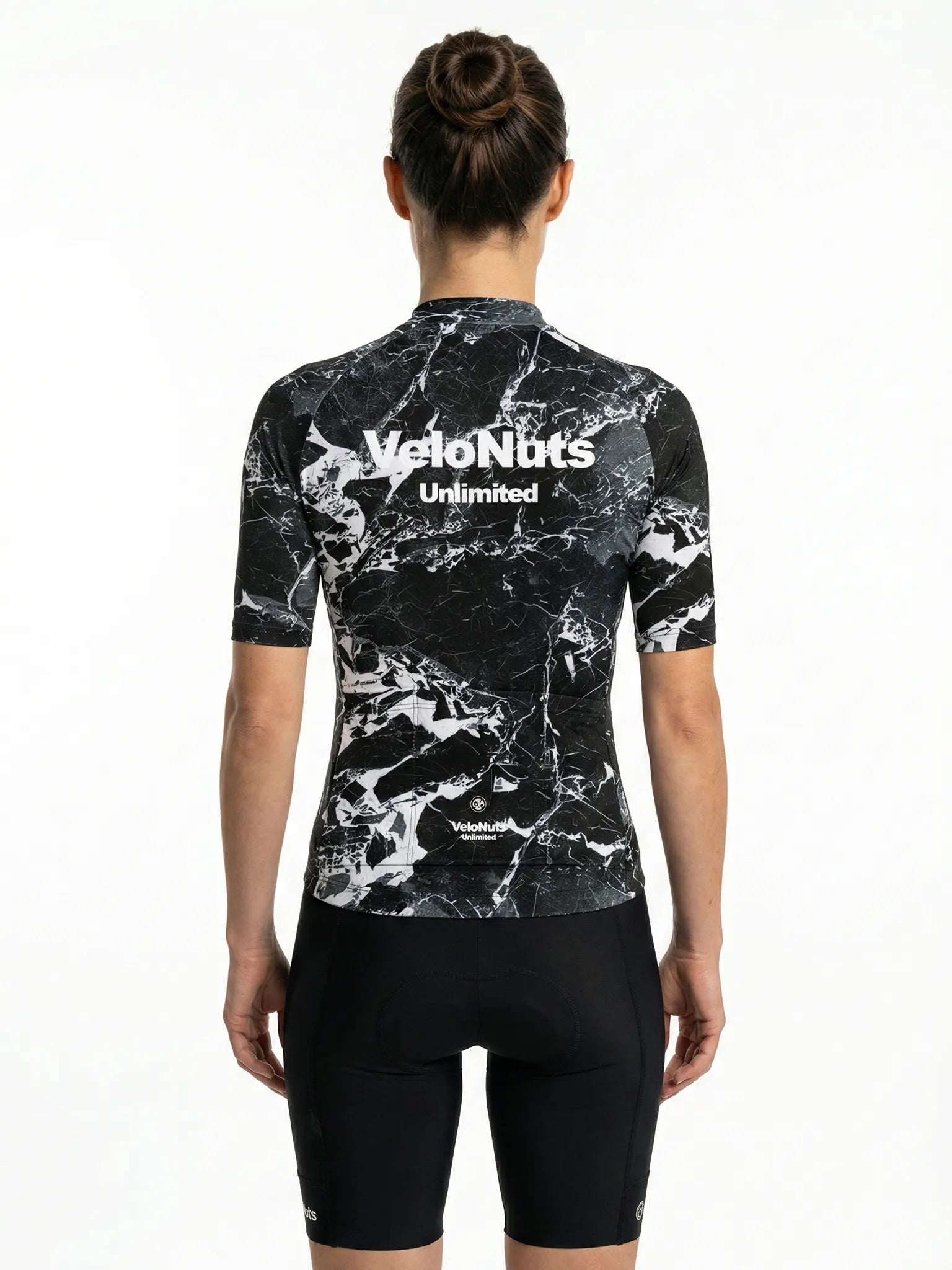 Damen-Radtrikot – Noir Marmor