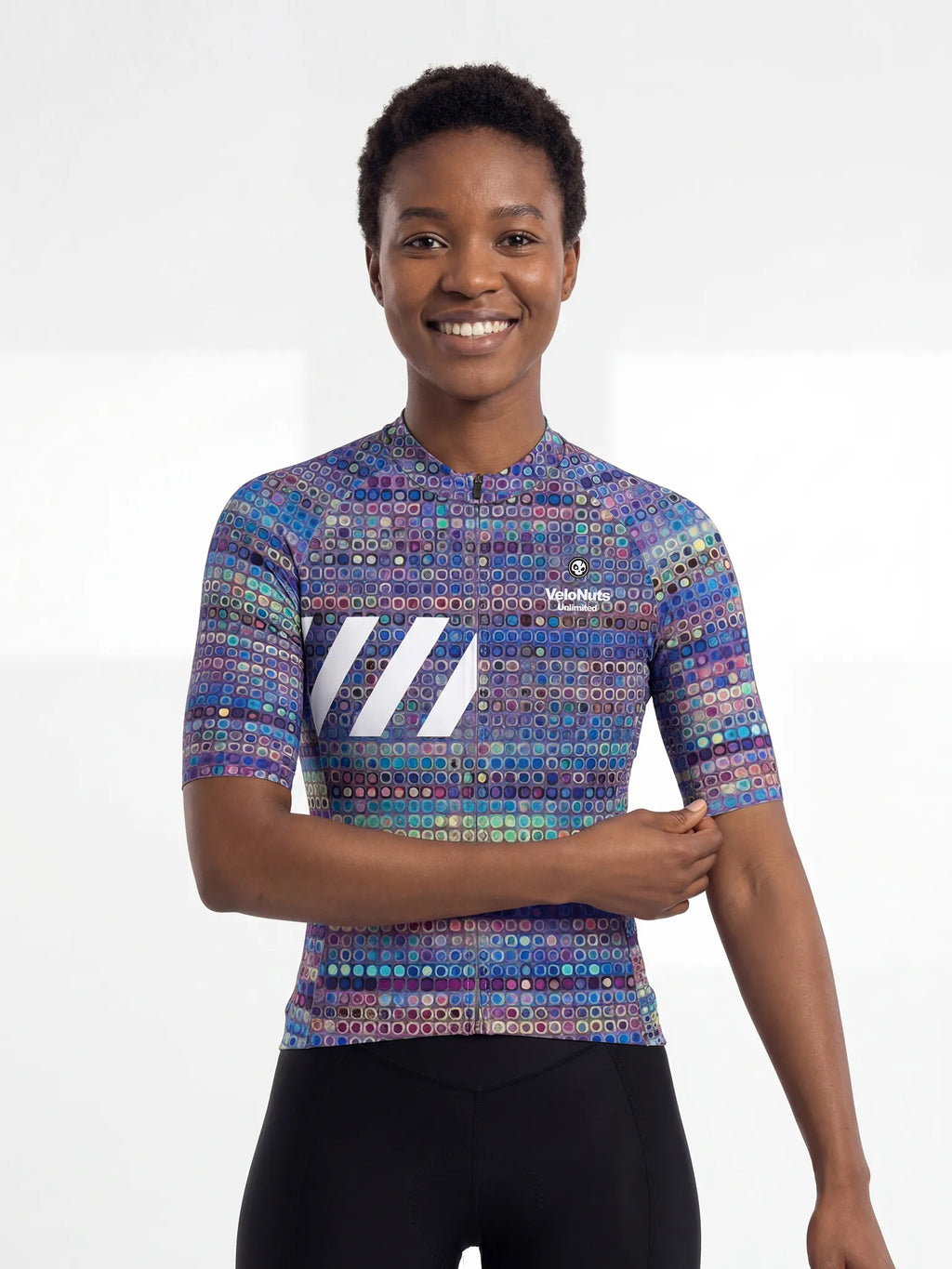 Fahrradtrikot für Damen – Prisma-Mosaik