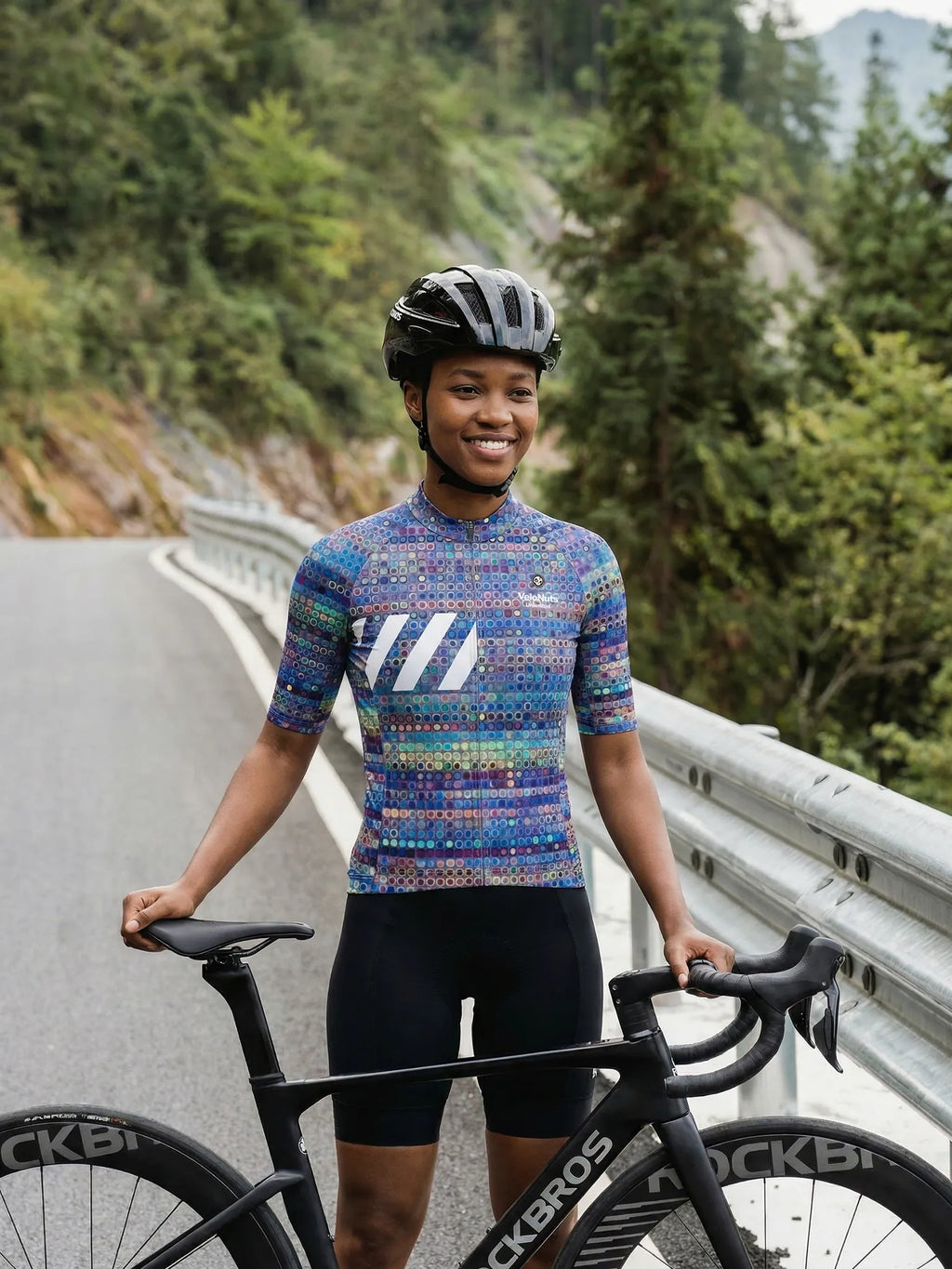 Fahrradtrikot für Damen – Prisma-Mosaik