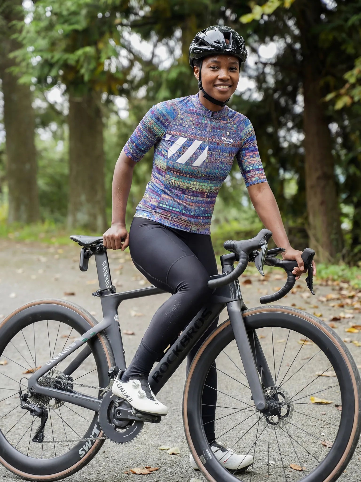Fahrradtrikot für Damen – Prisma-Mosaik