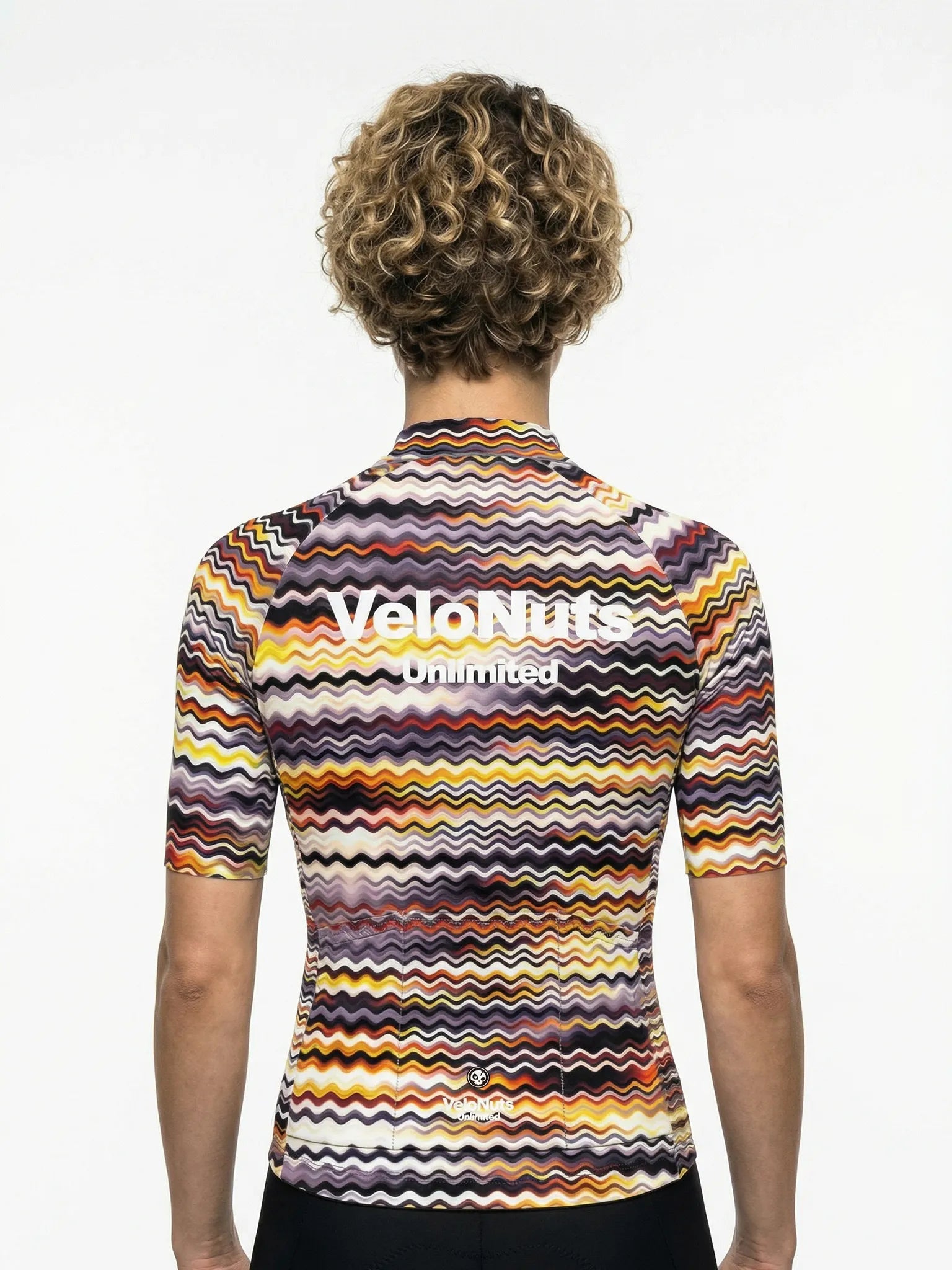 Women's Cycling Jersey-Psychedelic Wave