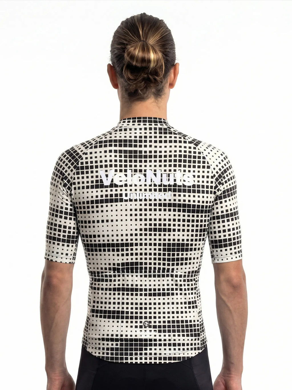 Herren-Radtrikot – Mono Pixelraster