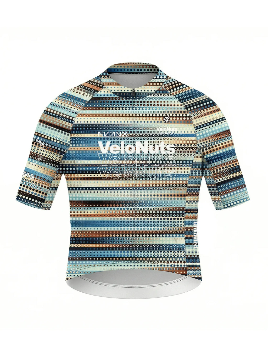 Women's Cycling Jersey-Dotwave Stripe Wordmark