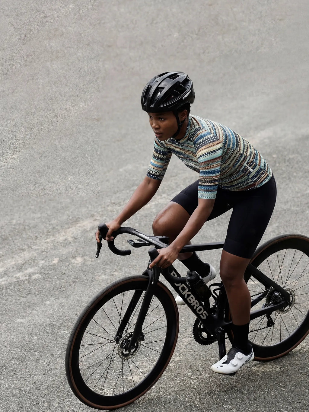 Women's Cycling Jersey-Dotwave Stripe Wordmark