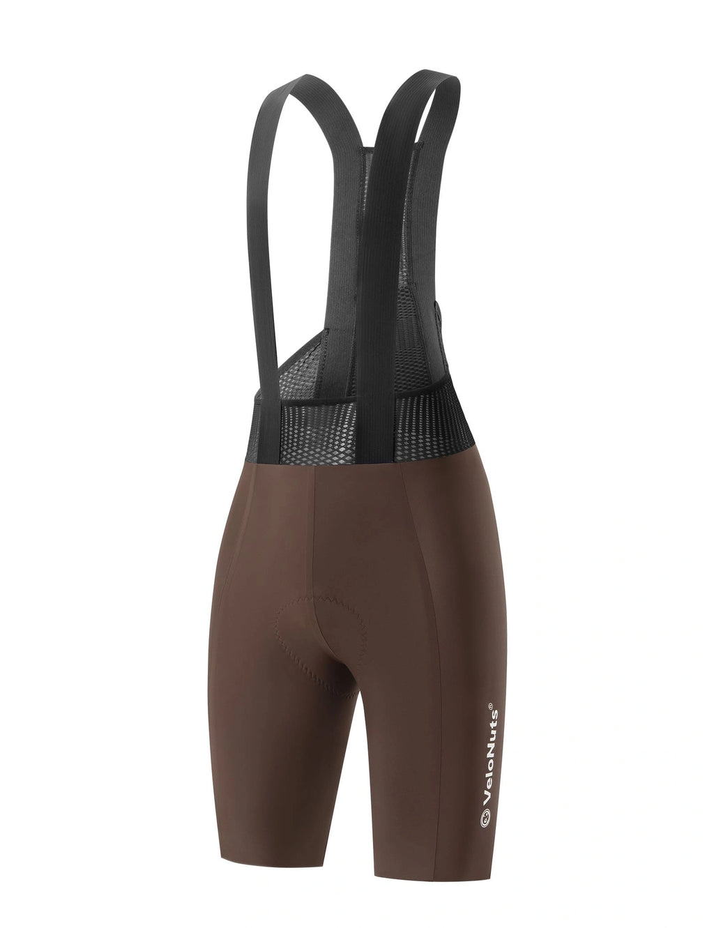 Velonuts Men's Cycling Bib Shorts with Breathable Mesh, Seamless Bonded Panels, Elastic Interface® Chamois, and Non-Slip Leg Grippers
#Color_Brown
