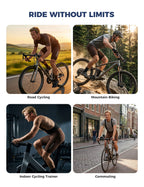 Velonuts Men's Cycling Bib Shorts with Breathable Mesh, Seamless Bonded Panels, Elastic Interface® Chamois, and Non-Slip Leg Grippers
