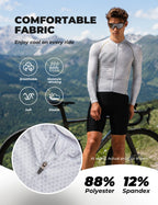 Men’s long sleeve cycling jersey with an iguana-inspired desert print, breathable back mesh and YKK zipper.