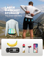 Men’s long sleeve cycling jersey with an iguana-inspired desert print, breathable back mesh and YKK zipper.