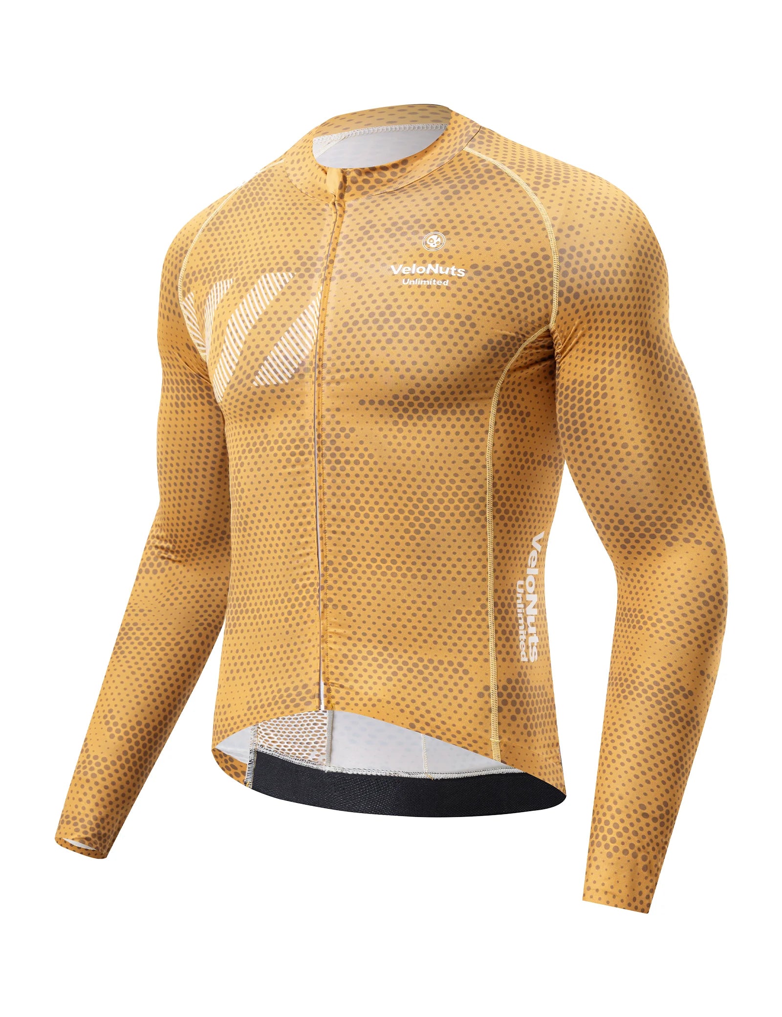 Men’s long sleeve cycling jersey with an iguana-inspired desert print, breathable back mesh and YKK zipper.