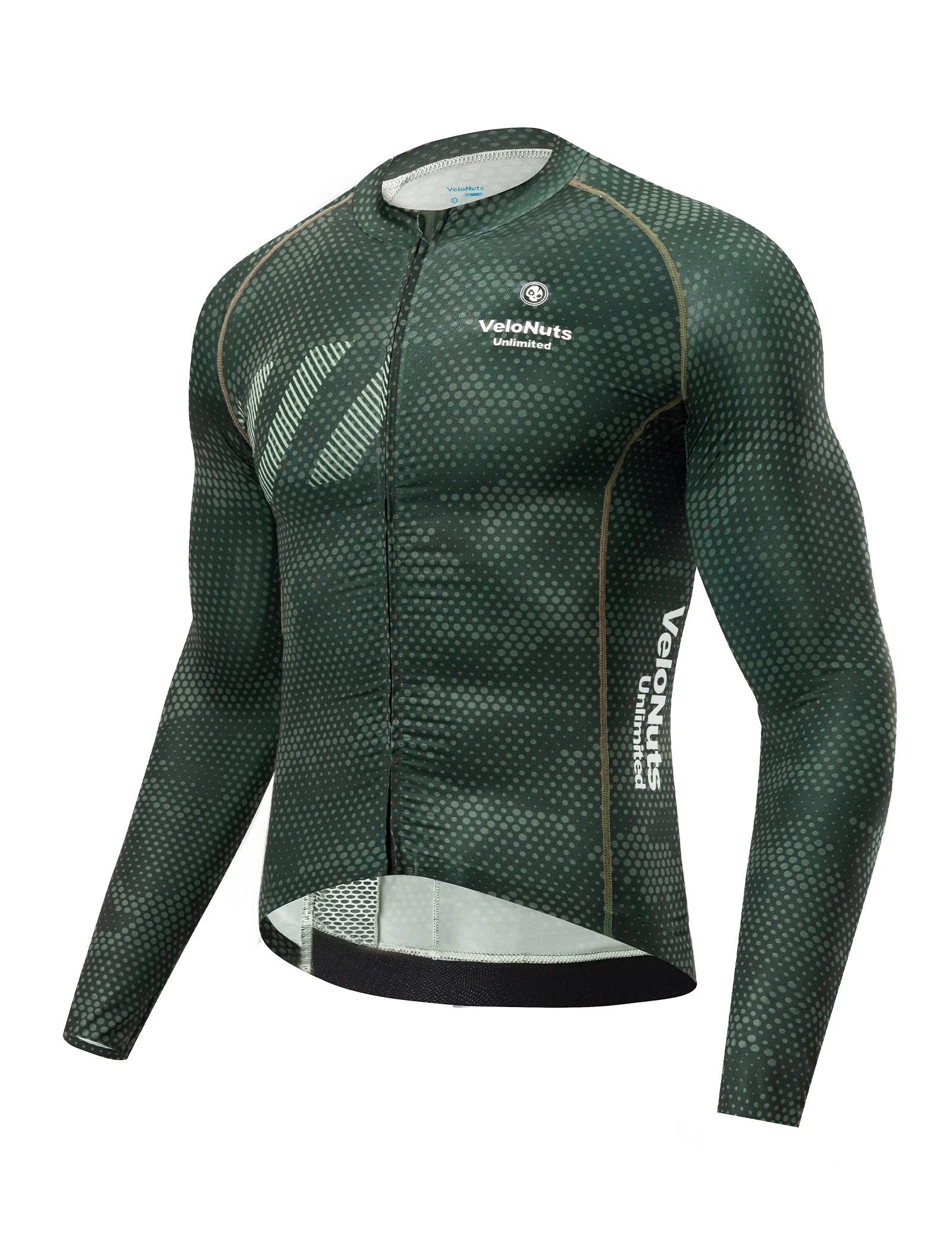 Men’s long sleeve cycling jersey with an iguana-inspired desert print, breathable back mesh and YKK zipper.