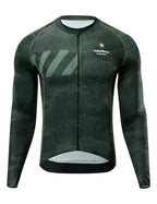 Men’s long sleeve cycling jersey with an iguana-inspired desert print, breathable back mesh and YKK zipper.