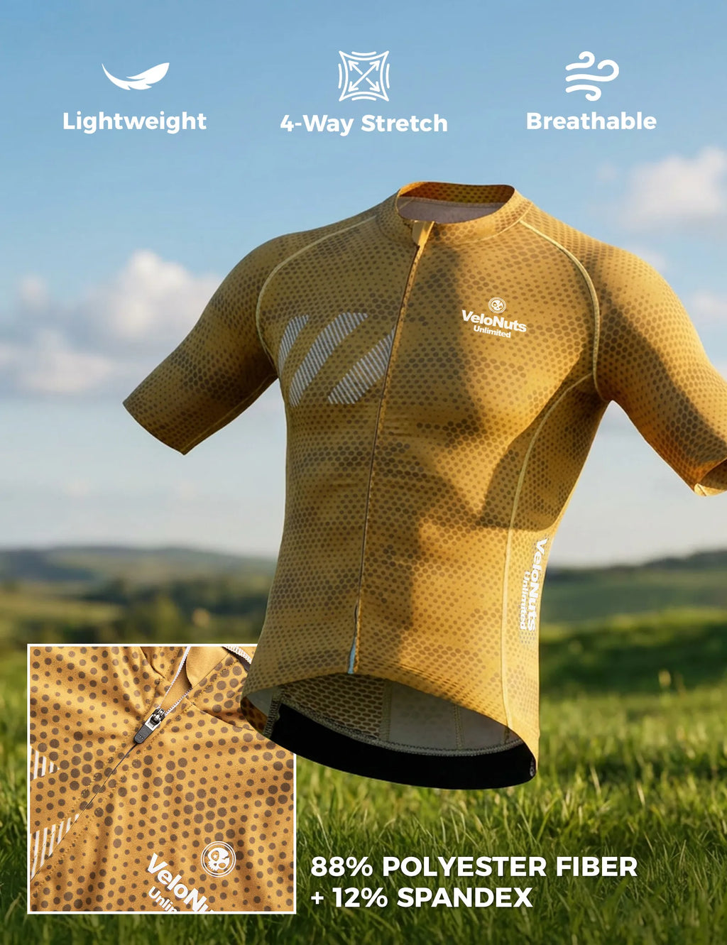 Men's Short Sleeve Cycling Jersey - Lguana