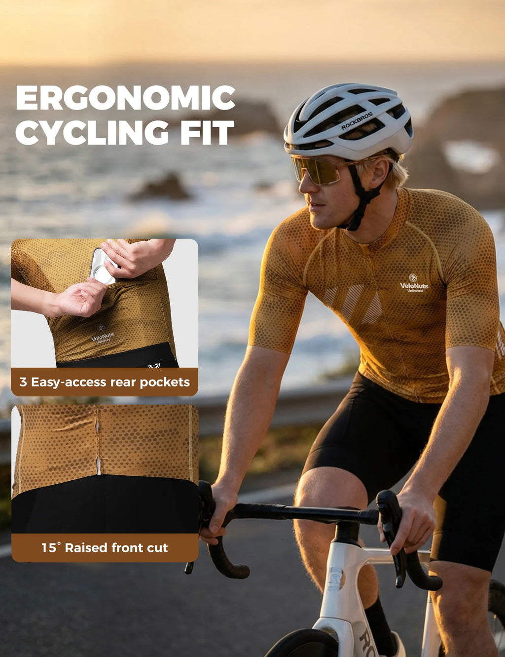 Men's Short Sleeve Cycling Jersey - Lguana
