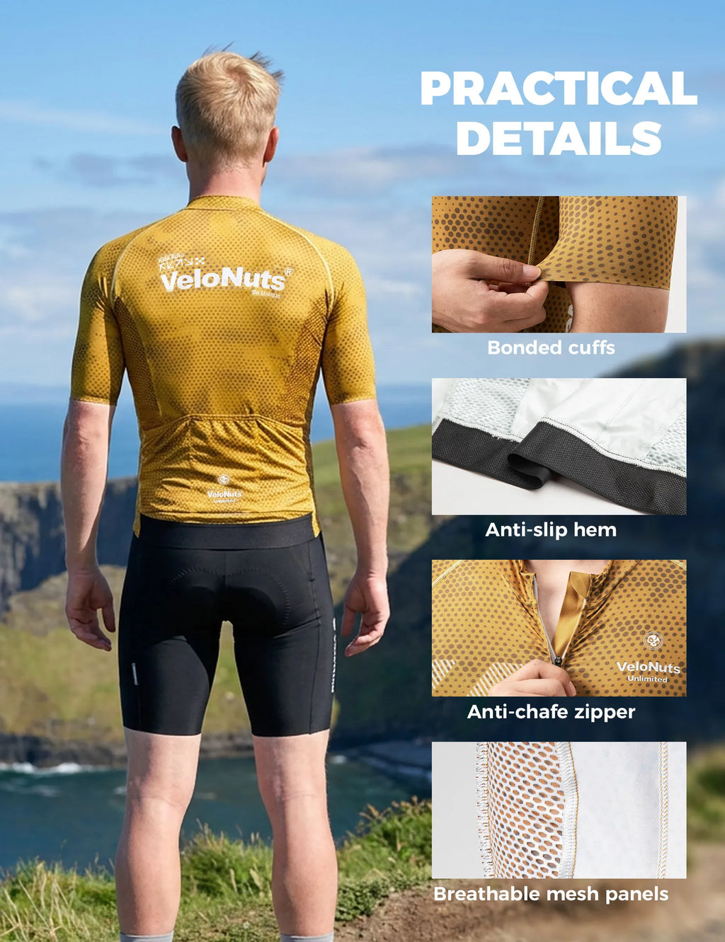 Men's Short Sleeve Cycling Jersey - Lguana